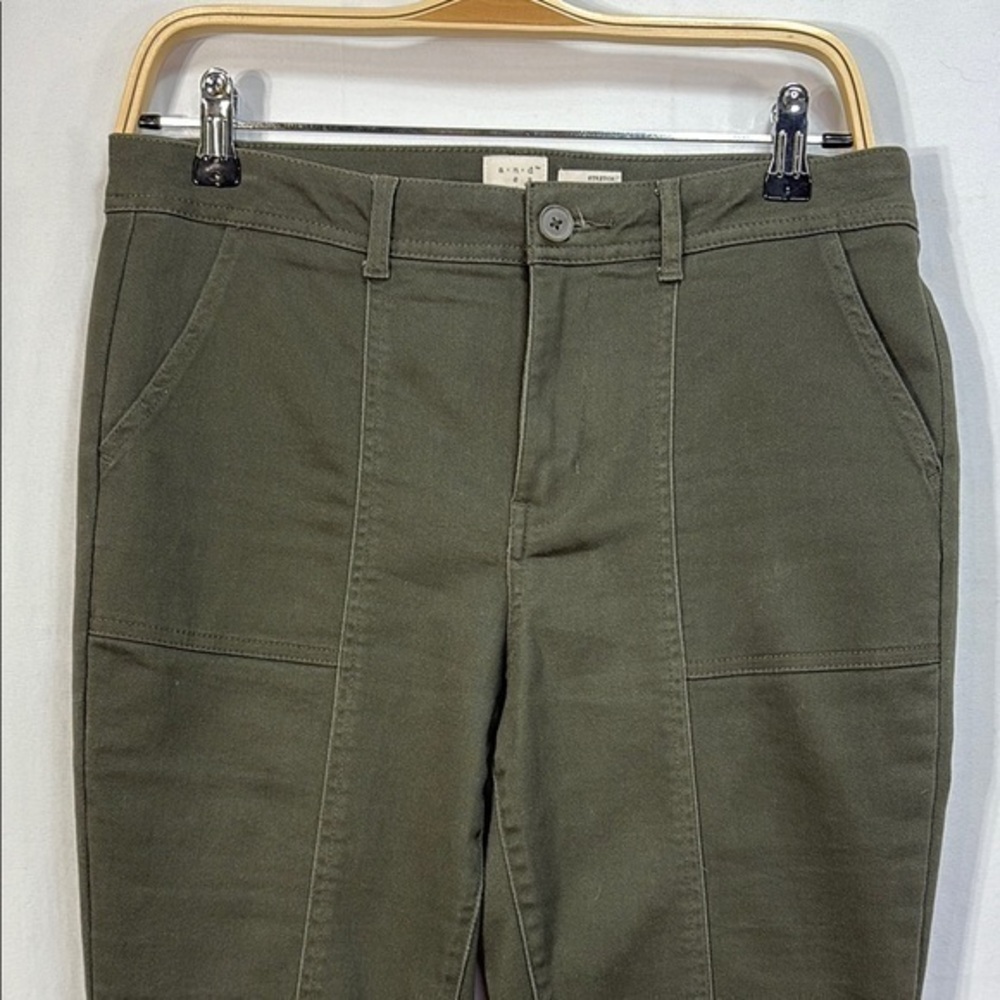 🍓a new day Green ankle zip Pants Tailored Fit